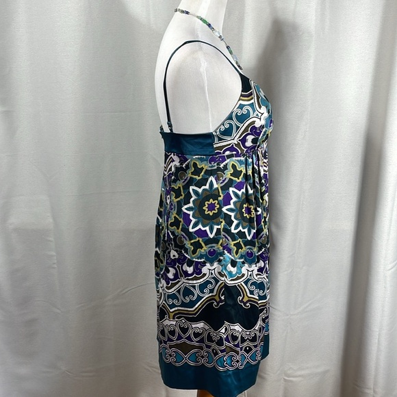 Y2k Ice Multicolor Scarf Dress Spaghetti straps - Picture 4 of 9